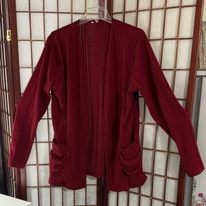 Amazon Women's Red Cardigan Sweater